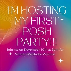 I’m hosting my first posh party!!! Join me on November 30th at 9pm!